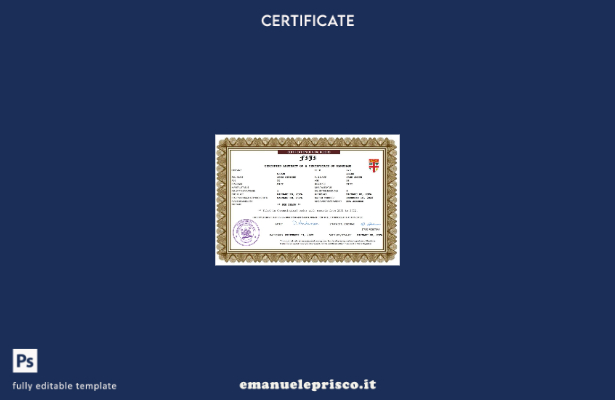 Certificato di matrimonio Fiji in stile verificato Modello Word e PDF
